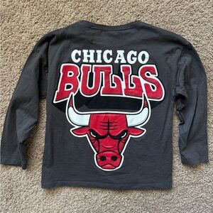 Zara Chicago Bulls Kids Long Sleeve Shirt - Gray and Red